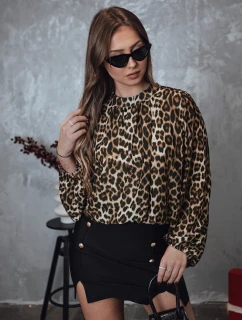 Dámská halenka oversize LEOPARDY s leopardím potiskem FashionStreet RY2708