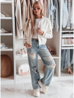 Dámské džínové kalhoty s otvory NOWISTA blue FashionStreet UY2426