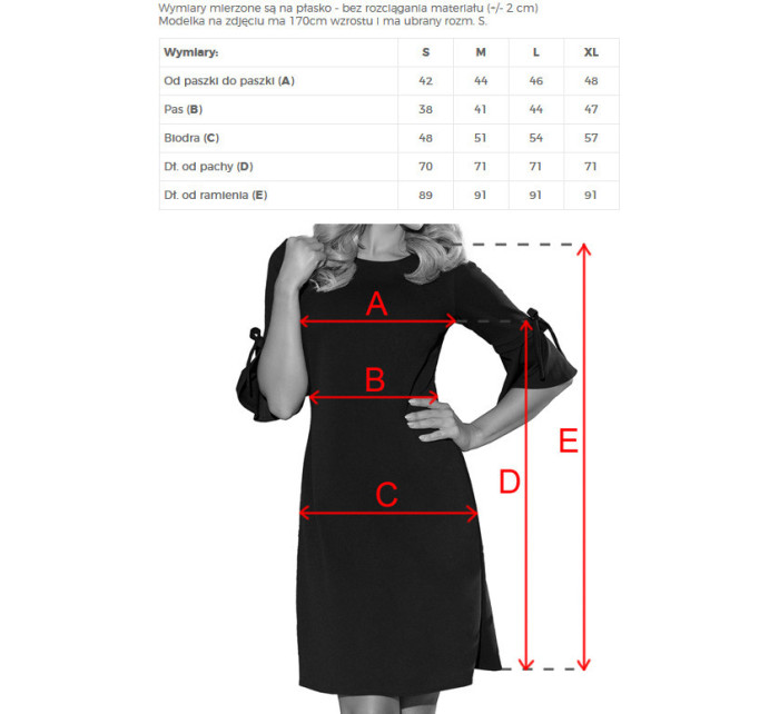 Černé květované dámské trapézové šaty s rozšířenými rukávy model 7273635