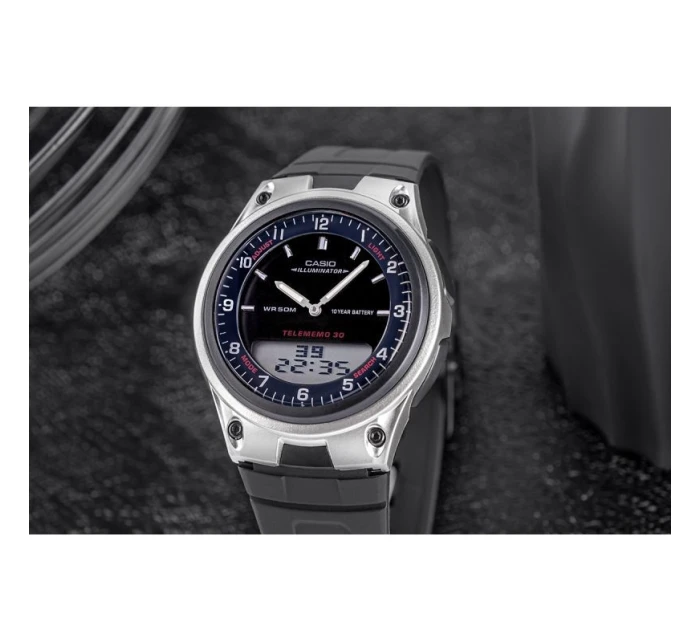 Pánské hodinky CASIO DUAL AW-80-1AVDF + krabice