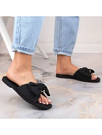 Dámské ploché žabky s mašlí černé eVento model 22096558 Dámské ploché žabky s mašlí černé eVento model 22096558