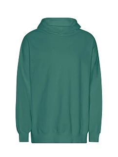 Neutral T 63111 Mikina s kapucí z těžké bio IC bavlny "Tiger" 77.T311 teal