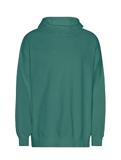 Neutral T 63111 Mikina s kapucí z těžké bio IC bavlny "Tiger" 77.T311 teal