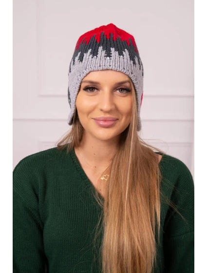 Dámská čepice šedá model 18752477 - K-Fashion Dámská čepice šedá model 18752477 - K-Fashion