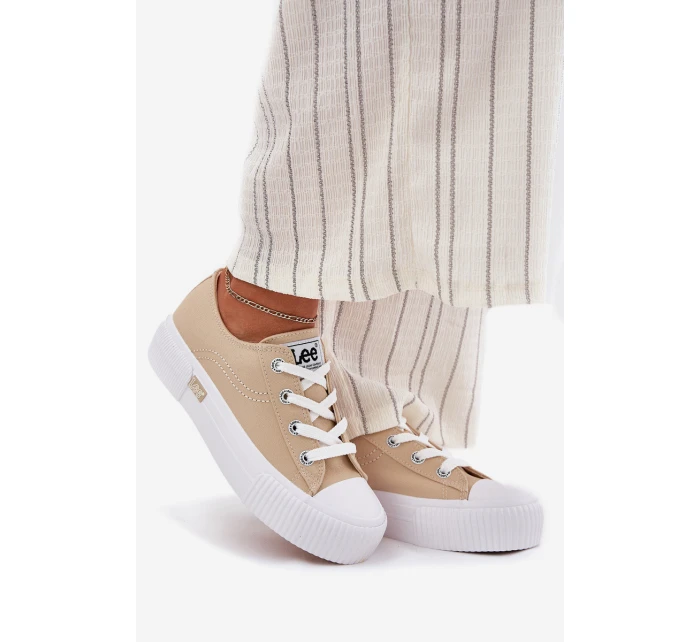 Dámské tenisky na platformě Béžové ISLA C WOMEN LOW model 21695913 - Lee