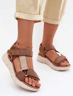 Dámské sportovní sandály model 22149811 hnědé - Artiker