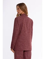 M929 Double-breasted tweed jacket - maroon M929 Double-breasted tweed jacket - maroon