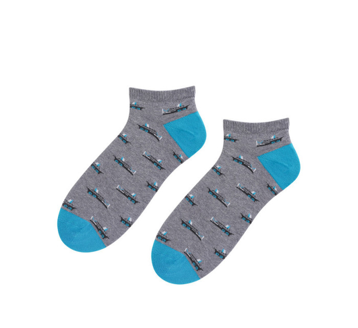 Ponožky Bratex POP-M-136 Grey Melange