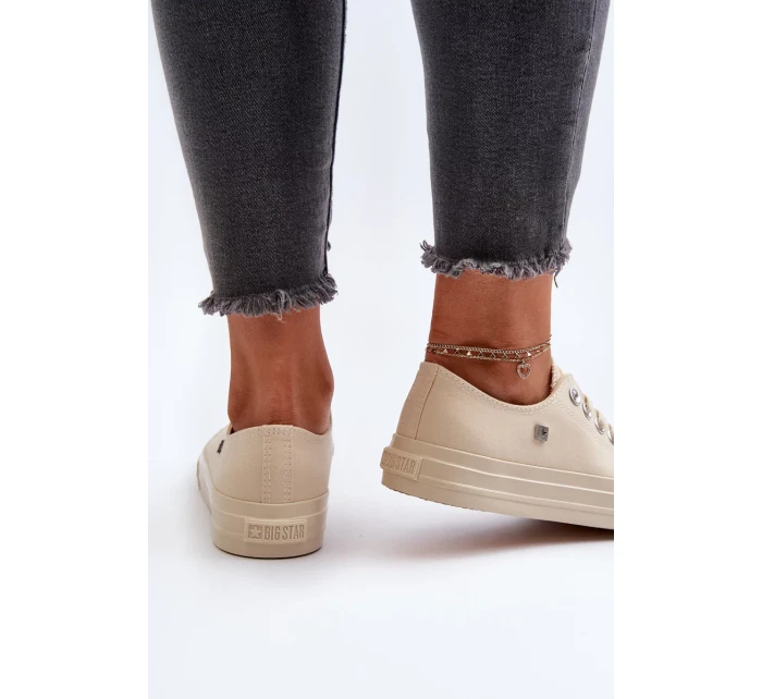 Klasické dámské tenisky Big Star Béžová Klasické dámské tenisky Big Star Béžová