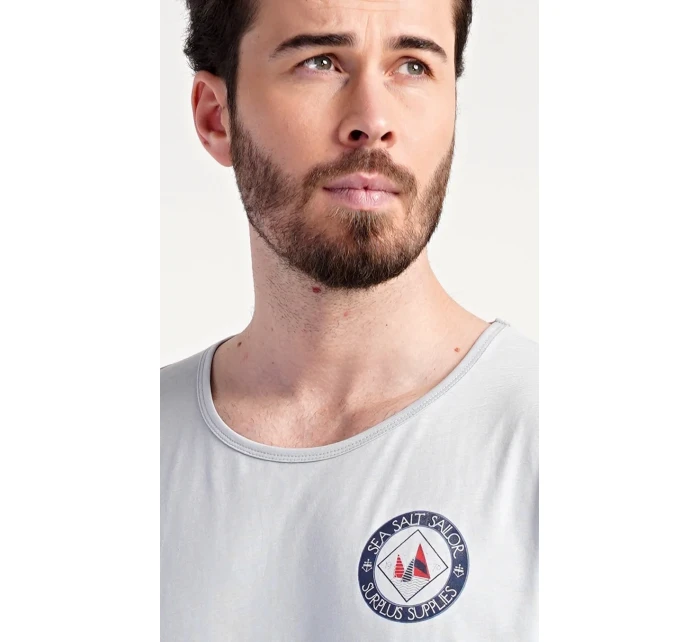 Pánská noční košile s krátkým rukávem Sea