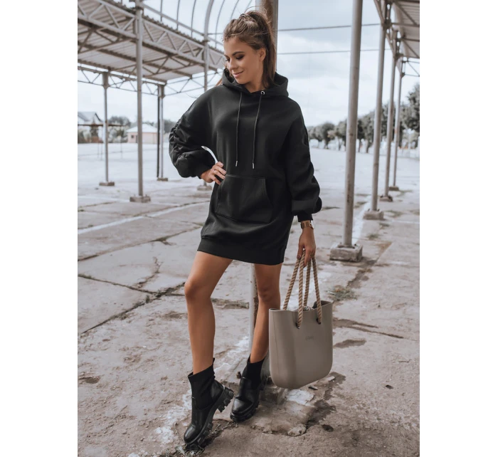 EASSY teplákové šaty černé FashionStreet BY1025