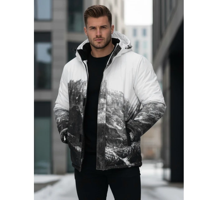 Pánská zimní lyžařská bunda černá model 21995657 - Dstreet Pánská zimní lyžařská bunda černá model 21995657 - Dstreet