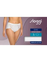 Dámské kalhotky Chic Midi - WHITE - bílé 0003 - SLOGGI