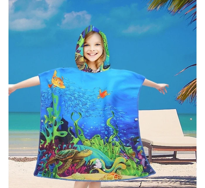 dětské plážové pončo s kapucí model 20965682 - Cotton World dětské plážové pončo s kapucí model 20965682 - Cotton World