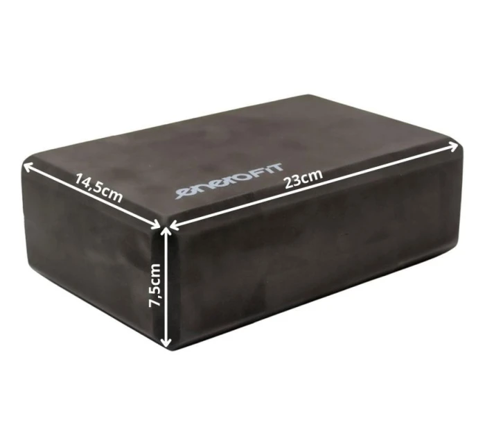 CVIČEBNÍ BLOK JÓGA PILATES FITNESS BLOK ČERNÝ ENERO FIT