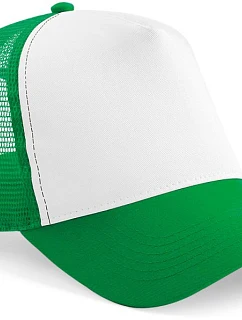 Beechfield B 640 5 panelová Trucker kšiltovka 53.0640 pure green/white