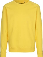 Neutral O 63001 Unisex raglánová mikina z bio bavlny 77.6301 yellow