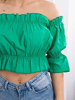 Španělská halenka tmavě zelená