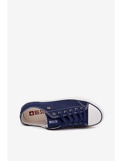 Pánské Nízké Tenisky Materiálové Big Star model 21705211 Tmavě Modré - Big Star Shoes Pánské Nízké Tenisky Materiálové Big Star model 21705211 Tmavě Modré - Big Star Shoes