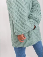 Sweter AT SW  mietowy model 18895582 - FPrice