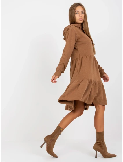 Šaty model 17679399 hnědé - FPrice