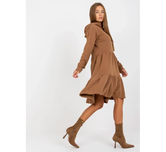 Šaty D10027C30287A6 hnědé