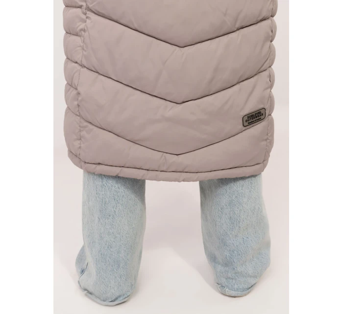 Płaszcz model 20692216 ciemny bezowy - FPrice