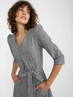 Sukienka LK SK model 21110905 biało czarny - FPrice