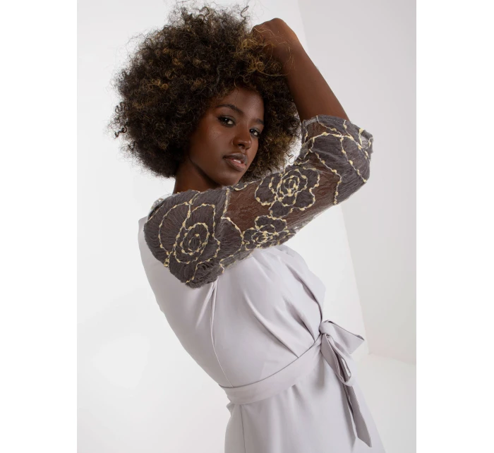 Šaty LK SK 507860.82P světle šedá Šaty LK SK 507860.82P světle šedá