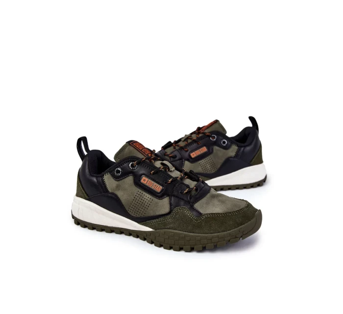 Pánská klasická sportovní obuv Memory Foam Big Star KK174272 Zelená