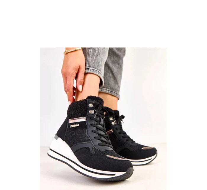 Dámské sněhule model 21935235 černé Solea - SWEET SHOES