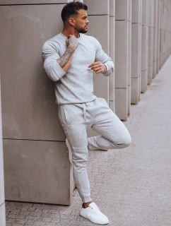 Pánské světle šedé tepláky model 21969516 - Dstreet