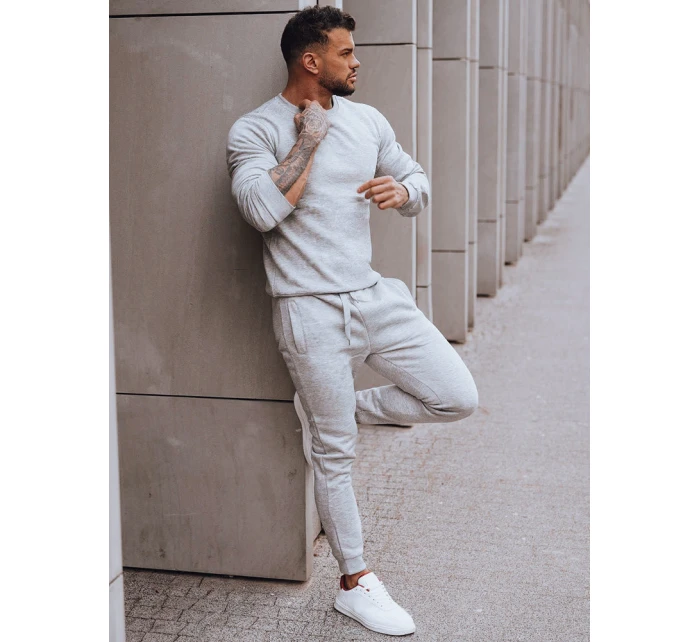 Pánské světle šedé tepláky model 21969516 - Dstreet