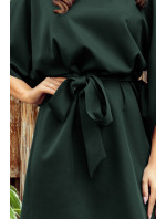 SOFIA Tmavě zelené dámské šaty model 16732005 - numoco