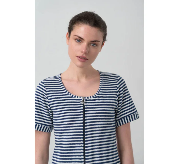 Vamp - Pohodlné celopropínací froté šaty 16930 - Vamp Vamp - Pohodlné celopropínací froté šaty 16930 - Vamp