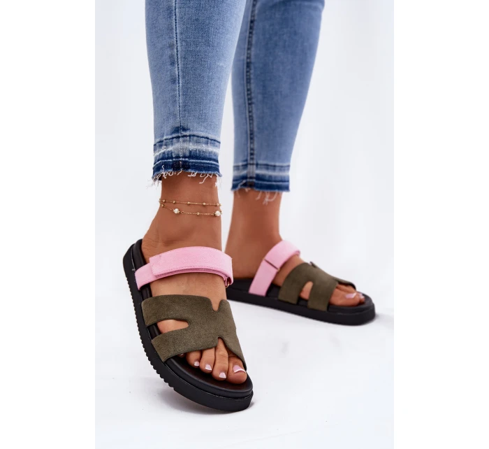 Dámské Pantofle Na Suchý Zip model 21697746 - VINCEZA