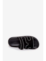 Dámské Pantofle S Dekorací Na Platformě Černé model 21703952 - Boto Dámské Pantofle S Dekorací Na Platformě Černé model 21703952 - Boto