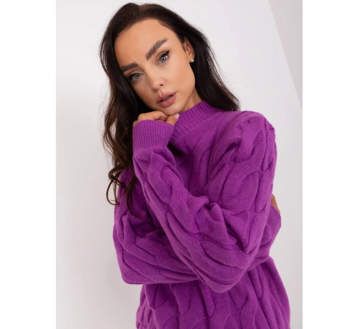 Jumper AT SW 2235.00P tmavě fialový Jumper AT SW 2235.00P tmavě fialový