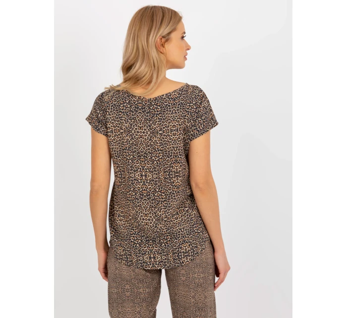 Halenka D73771R10978Q hnědá Halenka D73771R10978Q hnědá