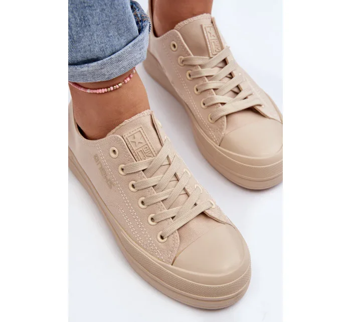 Dámské béžové látkové tenisky Staneva