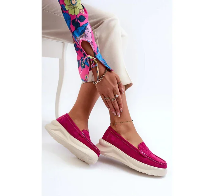Dámské mokasíny 24PB18-6889 fuchsia - Step in style