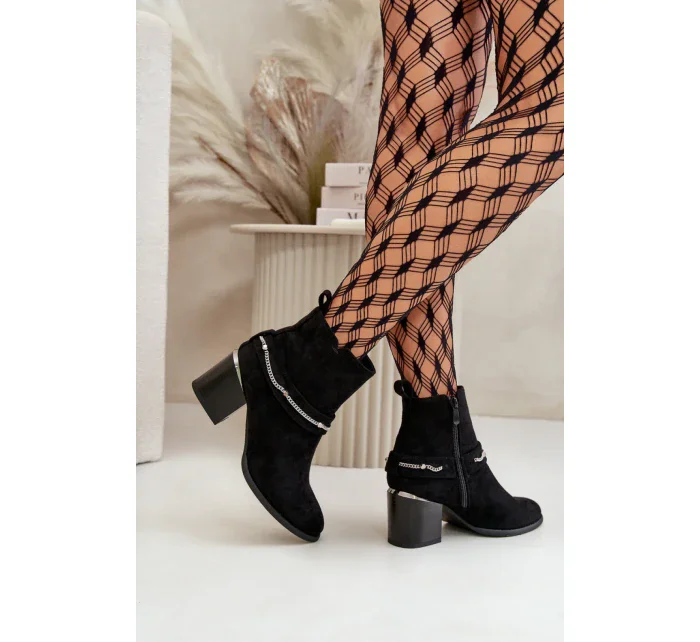 Boty na podpatku model 199288 Step in style Boty na podpatku model 199288 Step in style