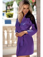 Dámský župan model 17297797 dark violet - DKaren
