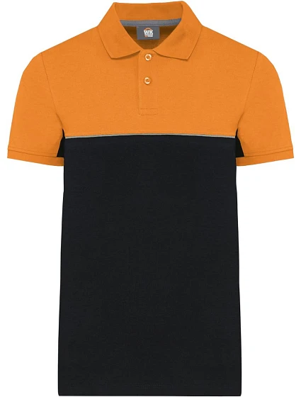 WK WK 210 Pracovní piqué polo 20.W210 black/orange WK WK 210 Pracovní piqué polo 20.W210 black/orange
