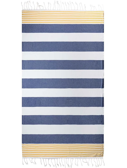 The One Towelling Hamam Marine Hamam ručník "Marine" 48.1046 navy/gold The One Towelling Hamam Marine Hamam ručník "Marine" 48.1046 navy/gold