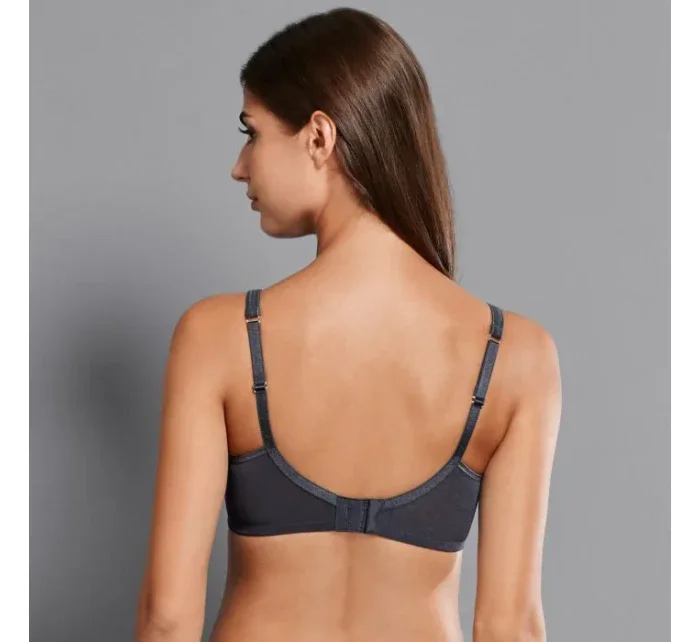 Fleur soft podprsenka s pěnovou výztuží 5654 antracit - RosaFaia Fleur soft podprsenka s pěnovou výztuží 5654 antracit - RosaFaia