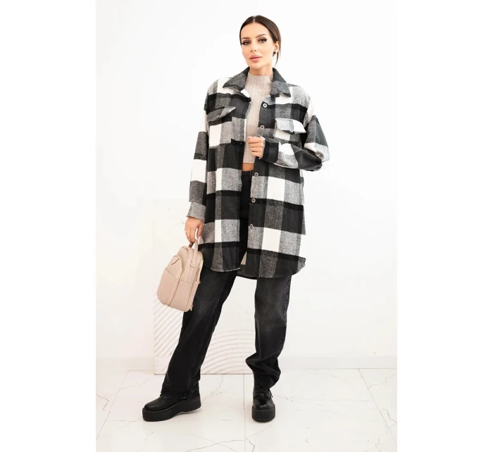 Dámská kostkovaná košile grafitová Dámská kostkovaná košile grafitová