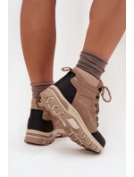 Dámské Trekingové Boty Big Star SS274095 Béžové Dámské Trekingové Boty Big Star SS274095 Béžové