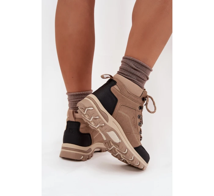 Dámské Trekingové Boty Big Star SS274095 Béžové Dámské Trekingové Boty Big Star SS274095 Béžové