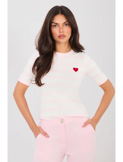 Svetr s krátkým rukávem  model 224318 Factory Price